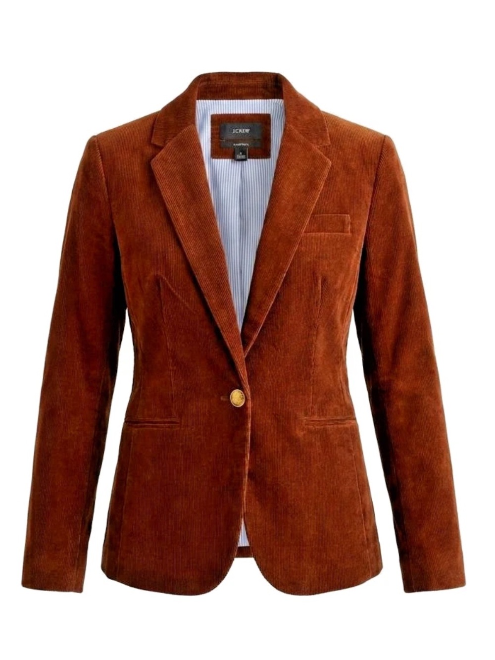NWT J. Crew size 00 Campbell Corduroy Blazer in brown